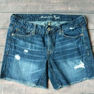 American Eagle | Distressed Jean Shorts
